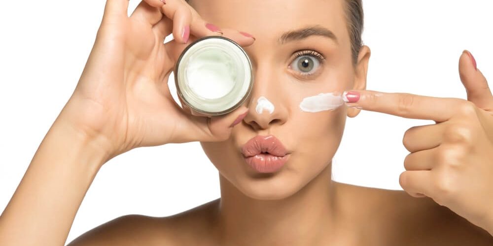 beauty labels woman skincare products