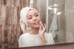 woman doing skincare